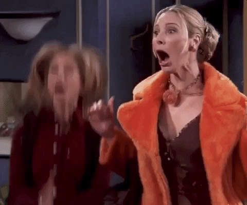 Characters from Friends clapping